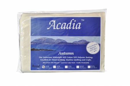 [385] Acadia Premium 80% Cotton 20% Polyester Batting 4oz 45in x 60in